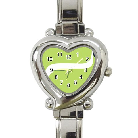 A Minimalist Pattern With Simple Lines And Shapes, Creating A Clean And Modern Aesthetic 02 Heart Italian Charm Watch from ArtsNow.com Front