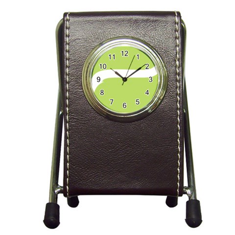 A Minimalist Pattern With Simple Lines And Shapes, Creating A Clean And Modern Aesthetic 02 Pen Holder Desk Clock from ArtsNow.com Front