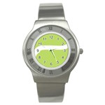 A Minimalist Pattern With Simple Lines And Shapes, Creating A Clean And Modern Aesthetic 02 Stainless Steel Watch