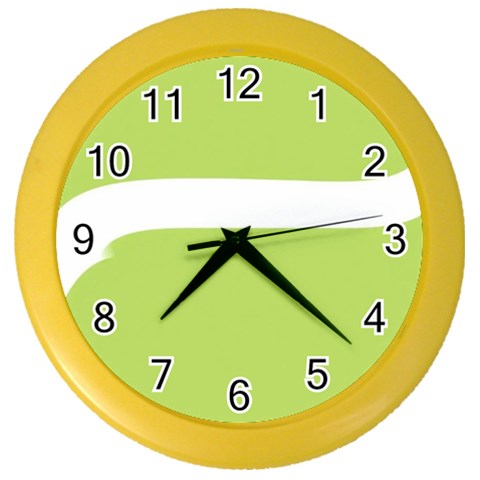 A Minimalist Pattern With Simple Lines And Shapes, Creating A Clean And Modern Aesthetic 02 Color Wall Clock from ArtsNow.com Front