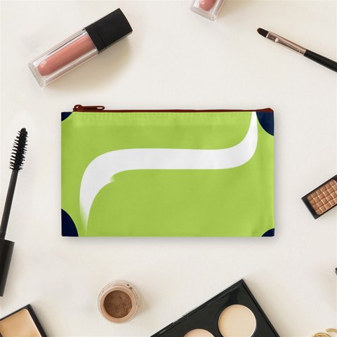 A Minimalist Pattern With Simple Lines And Shapes, Creating A Clean And Modern Aesthetic 02 Cosmetic Bag (Small) from ArtsNow.com Front