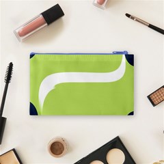 A Minimalist Pattern With Simple Lines And Shapes, Creating A Clean And Modern Aesthetic 02 Cosmetic Bag (Small) from ArtsNow.com Back