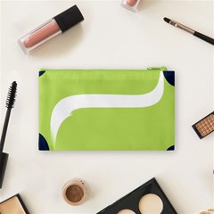 A Minimalist Pattern With Simple Lines And Shapes, Creating A Clean And Modern Aesthetic 02 Cosmetic Bag (Small) from ArtsNow.com Back