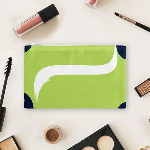 A Minimalist Pattern With Simple Lines And Shapes, Creating A Clean And Modern Aesthetic 02 Cosmetic Bag (Medium) from ArtsNow.com Front