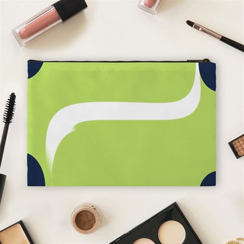 A Minimalist Pattern With Simple Lines And Shapes, Creating A Clean And Modern Aesthetic 02 Cosmetic Bag (Large) from ArtsNow.com Back