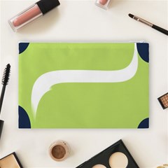 A Minimalist Pattern With Simple Lines And Shapes, Creating A Clean And Modern Aesthetic 02 Cosmetic Bag (Large) from ArtsNow.com Back