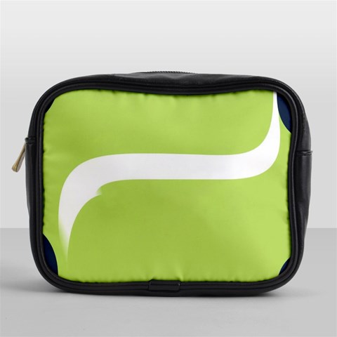 A Minimalist Pattern With Simple Lines And Shapes, Creating A Clean And Modern Aesthetic 02 Mini Toiletries Bag (One Side) from ArtsNow.com Front