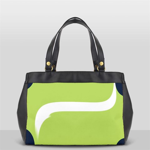 A Minimalist Pattern With Simple Lines And Shapes, Creating A Clean And Modern Aesthetic 02 Oversize Office Handbag (2 Sides) from ArtsNow.com Back