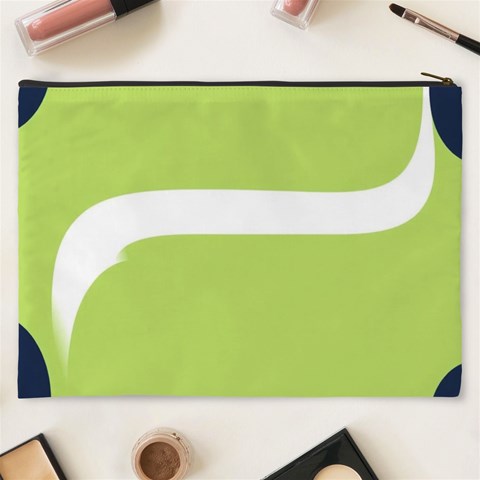 A Minimalist Pattern With Simple Lines And Shapes, Creating A Clean And Modern Aesthetic 02 Cosmetic Bag (XXXL) from ArtsNow.com Back