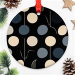 A Minimalist Pattern With Simple Lines And Shapes, Creating A Clean And Modern Aesthetic 03 Ornament (Round)