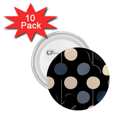 A Minimalist Pattern With Simple Lines And Shapes, Creating A Clean And Modern Aesthetic 03 1.75  Buttons (10 pack) from ArtsNow.com Front