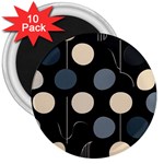 A Minimalist Pattern With Simple Lines And Shapes, Creating A Clean And Modern Aesthetic 03 3  Magnets (10 pack) 