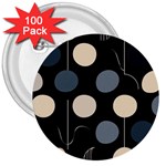 A Minimalist Pattern With Simple Lines And Shapes, Creating A Clean And Modern Aesthetic 03 3  Buttons (100 pack) 