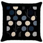 A Minimalist Pattern With Simple Lines And Shapes, Creating A Clean And Modern Aesthetic 03 Throw Pillow Case (Black)