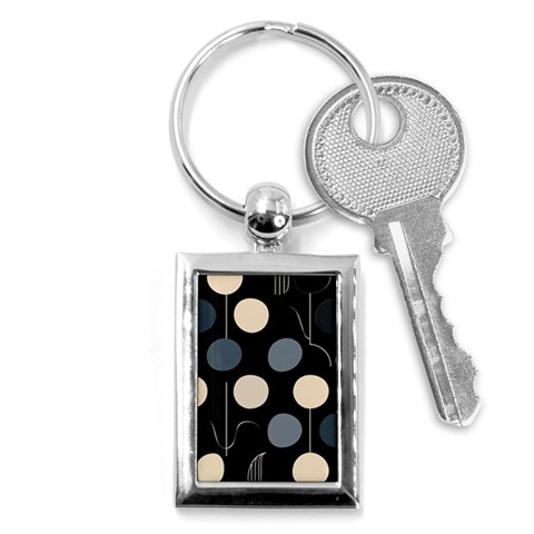 A Minimalist Pattern With Simple Lines And Shapes, Creating A Clean And Modern Aesthetic 03 Key Chain (Rectangle) from ArtsNow.com Front