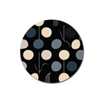 A Minimalist Pattern With Simple Lines And Shapes, Creating A Clean And Modern Aesthetic 03 Magnet 3  (Round)