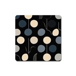 A Minimalist Pattern With Simple Lines And Shapes, Creating A Clean And Modern Aesthetic 03 Square Magnet