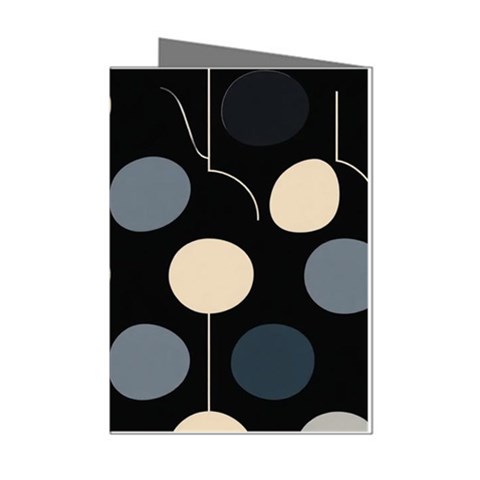 A Minimalist Pattern With Simple Lines And Shapes, Creating A Clean And Modern Aesthetic 03 Mini Greeting Cards (Pkg of 8) from ArtsNow.com Left