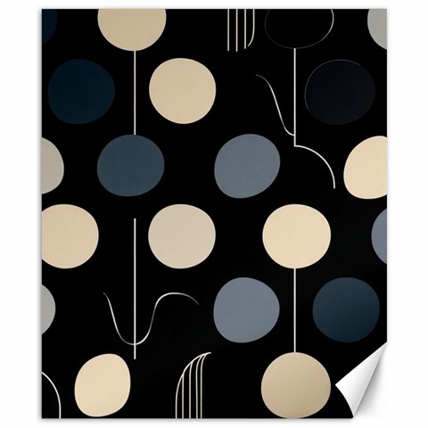 A Minimalist Pattern With Simple Lines And Shapes, Creating A Clean And Modern Aesthetic 03 Canvas 8  x 10  from ArtsNow.com 8.15 x9.66  Canvas - 1