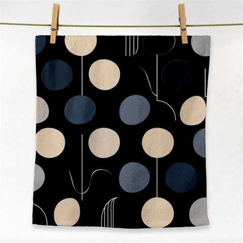 A Minimalist Pattern With Simple Lines And Shapes, Creating A Clean And Modern Aesthetic 03 Face Towel from ArtsNow.com Front