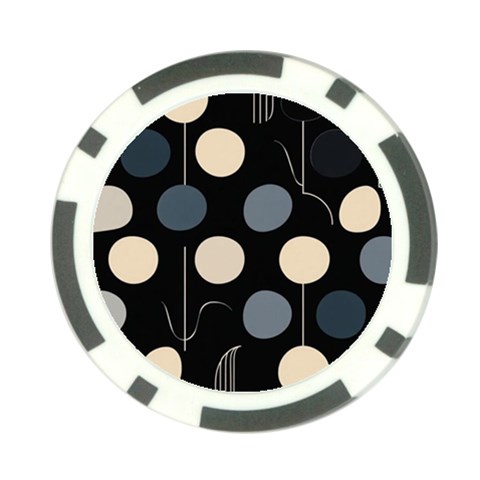 A Minimalist Pattern With Simple Lines And Shapes, Creating A Clean And Modern Aesthetic 03 Poker Chip Card Guard (10 pack) from ArtsNow.com Front