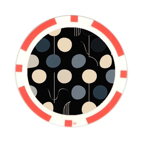 A Minimalist Pattern With Simple Lines And Shapes, Creating A Clean And Modern Aesthetic 03 Poker Chip Card Guard (10 pack) from ArtsNow.com Front