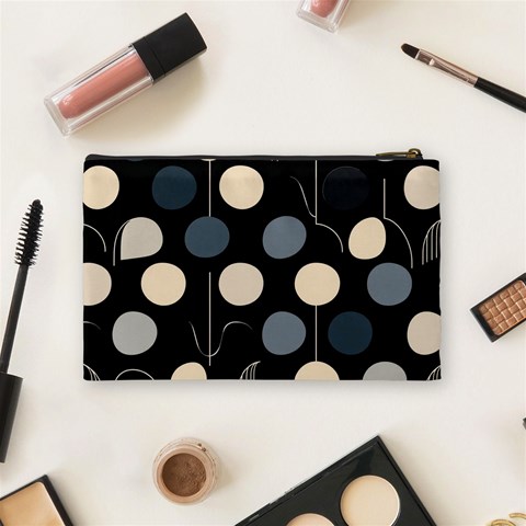 A Minimalist Pattern With Simple Lines And Shapes, Creating A Clean And Modern Aesthetic 03 Cosmetic Bag (Medium) from ArtsNow.com Back