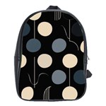 A Minimalist Pattern With Simple Lines And Shapes, Creating A Clean And Modern Aesthetic 03 School Bag (Large)