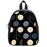 A Minimalist Pattern With Simple Lines And Shapes, Creating A Clean And Modern Aesthetic 03 School Bag (Small)