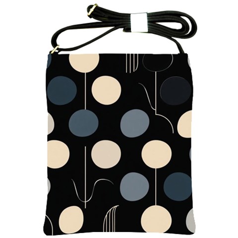 A Minimalist Pattern With Simple Lines And Shapes, Creating A Clean And Modern Aesthetic 03 Shoulder Sling Bag from ArtsNow.com Front