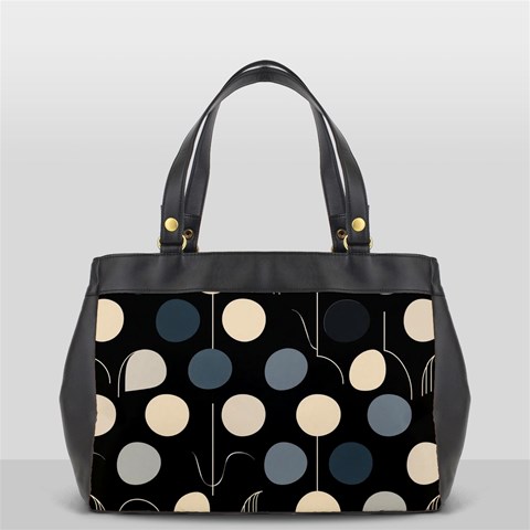 A Minimalist Pattern With Simple Lines And Shapes, Creating A Clean And Modern Aesthetic 03 Oversize Office Handbag (2 Sides) from ArtsNow.com Front