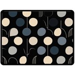 A Minimalist Pattern With Simple Lines And Shapes, Creating A Clean And Modern Aesthetic 03 Fleece Blanket (Large)