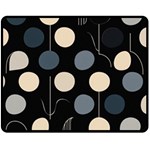 A Minimalist Pattern With Simple Lines And Shapes, Creating A Clean And Modern Aesthetic 03 Fleece Blanket (Medium)