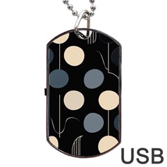 A Minimalist Pattern With Simple Lines And Shapes, Creating A Clean And Modern Aesthetic 03 Dog Tag USB Flash (Two Sides) from ArtsNow.com Front