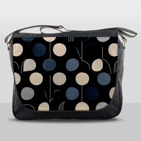 A Minimalist Pattern With Simple Lines And Shapes, Creating A Clean And Modern Aesthetic 03 Messenger Bag from ArtsNow.com Front