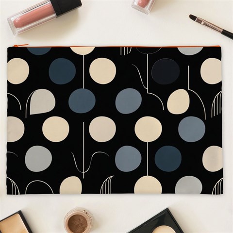 A Minimalist Pattern With Simple Lines And Shapes, Creating A Clean And Modern Aesthetic 03 Cosmetic Bag (XXL) from ArtsNow.com Front