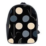 A Minimalist Pattern With Simple Lines And Shapes, Creating A Clean And Modern Aesthetic 03 School Bag (XL)