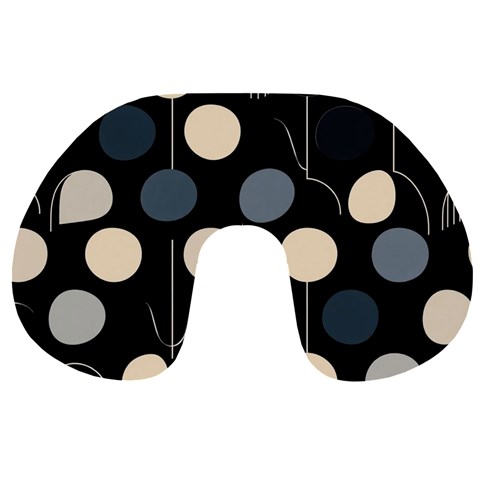 A Minimalist Pattern With Simple Lines And Shapes, Creating A Clean And Modern Aesthetic 03 Travel Neck Pillow from ArtsNow.com Front