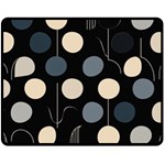 A Minimalist Pattern With Simple Lines And Shapes, Creating A Clean And Modern Aesthetic 03 Two Sides Fleece Blanket (Medium)