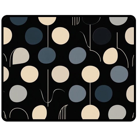 A Minimalist Pattern With Simple Lines And Shapes, Creating A Clean And Modern Aesthetic 03 Two Sides Fleece Blanket (Medium) from ArtsNow.com 58.8 x47.4  Blanket Back