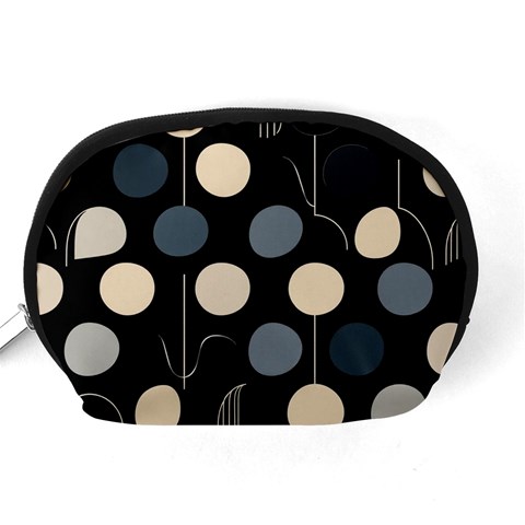 A Minimalist Pattern With Simple Lines And Shapes, Creating A Clean And Modern Aesthetic 03 Accessory Pouch (Medium) from ArtsNow.com Back