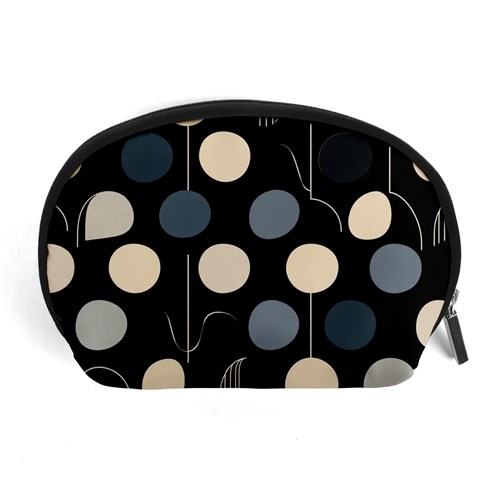 A Minimalist Pattern With Simple Lines And Shapes, Creating A Clean And Modern Aesthetic 03 Accessory Pouch (Large) from ArtsNow.com Front