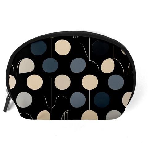 A Minimalist Pattern With Simple Lines And Shapes, Creating A Clean And Modern Aesthetic 03 Accessory Pouch (Large) from ArtsNow.com Back