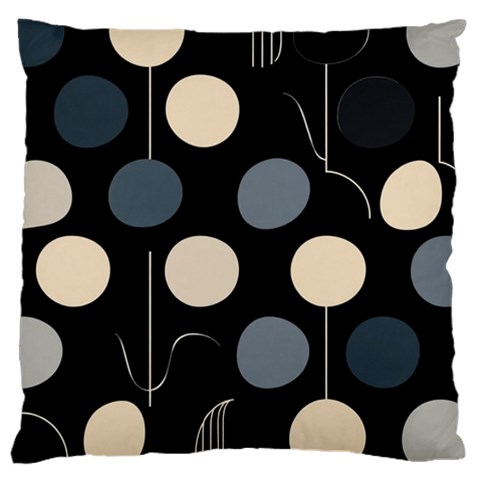 A Minimalist Pattern With Simple Lines And Shapes, Creating A Clean And Modern Aesthetic 03 Large Premium Plush Fleece Cushion Case (Two Sides) from ArtsNow.com Back