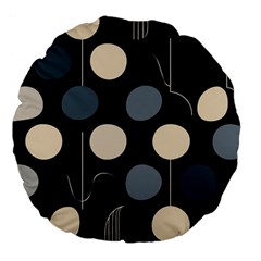 A Minimalist Pattern With Simple Lines And Shapes, Creating A Clean And Modern Aesthetic 03 Large 18  Premium Flano Round Cushions from ArtsNow.com Front