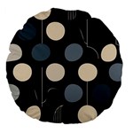 A Minimalist Pattern With Simple Lines And Shapes, Creating A Clean And Modern Aesthetic 03 Large 18  Premium Flano Round Cushions