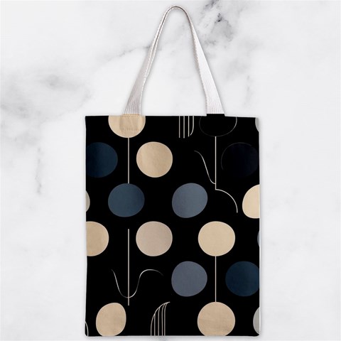 A Minimalist Pattern With Simple Lines And Shapes, Creating A Clean And Modern Aesthetic 03 Zipper Classic Tote Bag from ArtsNow.com Front