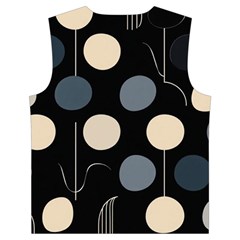 A Minimalist Pattern With Simple Lines And Shapes, Creating A Clean And Modern Aesthetic 03 Kid s Button Up Puffy Vest from ArtsNow.com Back