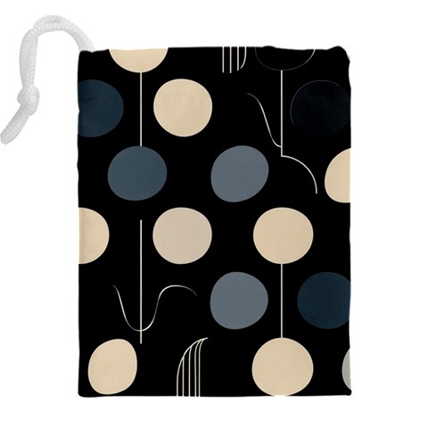 A Minimalist Pattern With Simple Lines And Shapes, Creating A Clean And Modern Aesthetic 03 Drawstring Pouch (4XL) from ArtsNow.com Back