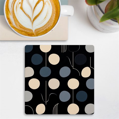 A Minimalist Pattern With Simple Lines And Shapes, Creating A Clean And Modern Aesthetic 03 UV Print Square Tile Coaster  from ArtsNow.com Front